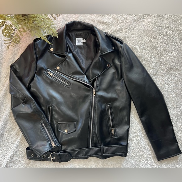 Princess Polly Black Faux Leather Jacket - Picture 4 of 10